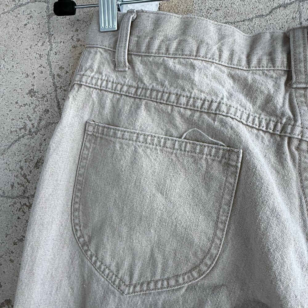 Vtg Lee Jeans Womens 8 High Rise Straight Leg Mom Denim Beige 90s Minimalist - Picture 6 of 7